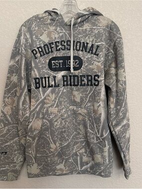 PBR Professional Bull Riders Camo Pullover Hoodie | Size Small | NWT